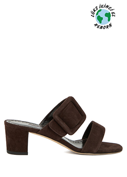 Manolo Blahnik Topuklu Terlik - Görsel 2