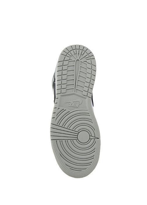 Air Jordan 1 Mid Beyaz Çocuk Deri Sneaker - Görsel 6