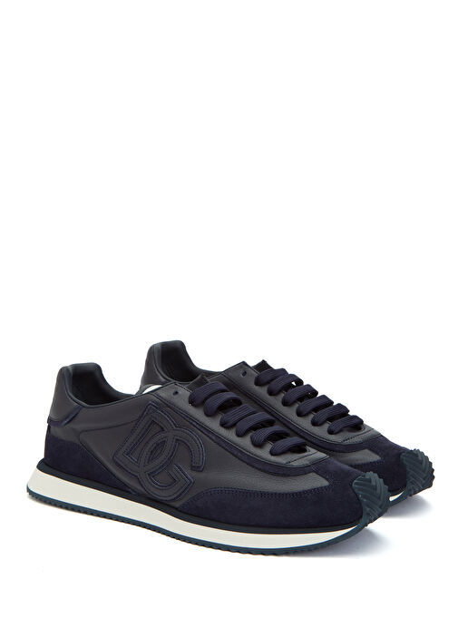 Lacivert Erkek Deri Sneaker - Görsel 3