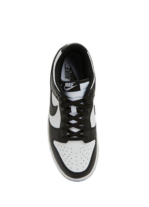 Dunk Low Siyah Beyaz Kadın Deri Sneaker - Görsel 5