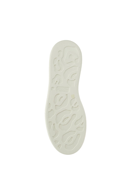 Oversized Beyaz Kadın Deri Sneaker - Görsel 6