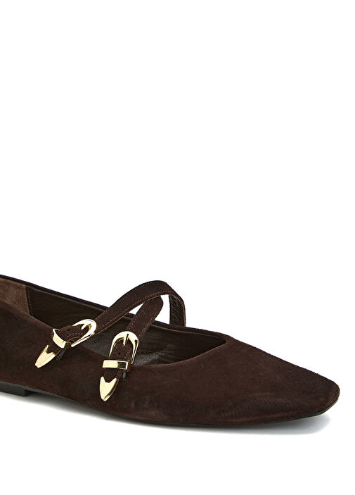 Acı Kahve Kadın Süet Babet - Görsel 7