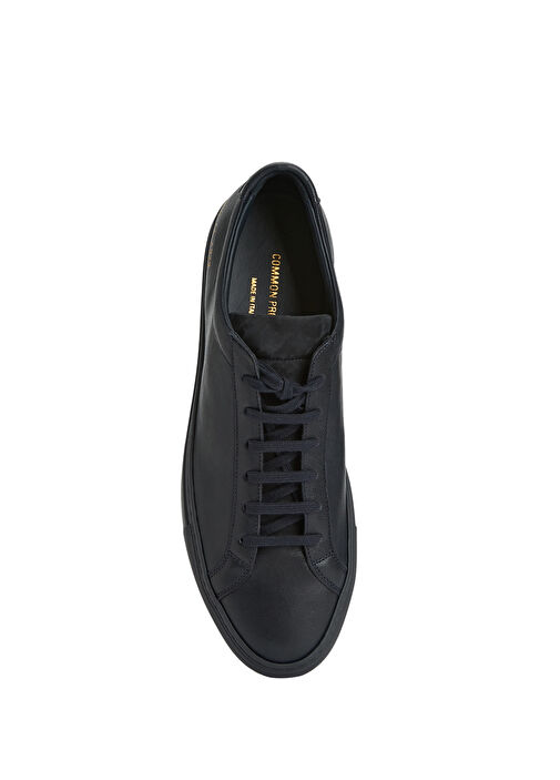 Lacivert Erkek Deri Sneaker - Görsel 5