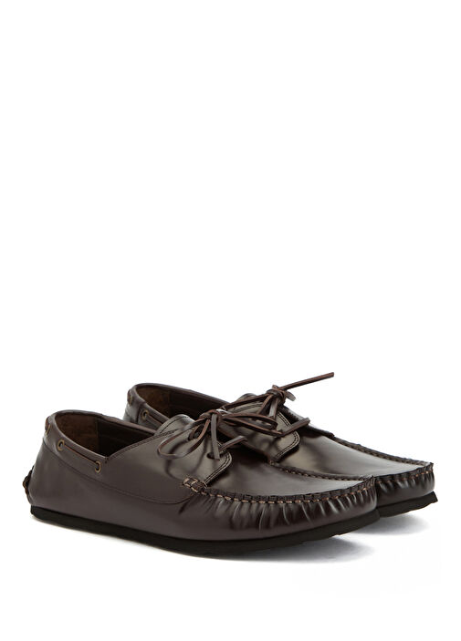 Kahverengi Erkek Deri Loafer - Görsel 3