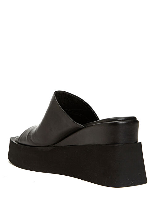 Siyah Kadın Deri Terlik - Görsel 4