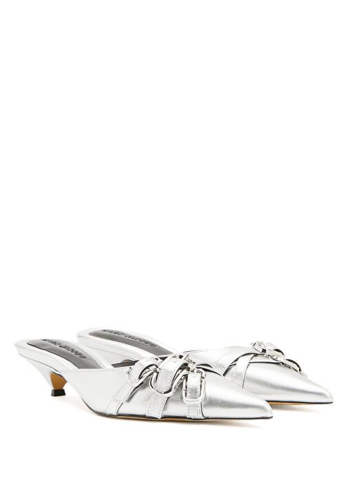 The Emma Kitten Silver Deri Topuklu Ayakkabı - Görsel 3