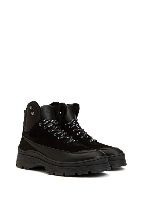 Siyah Erkek Deri Bot - Görsel 3