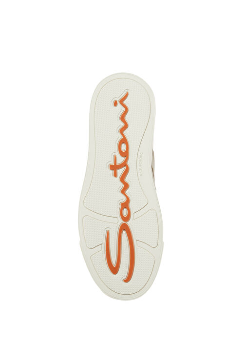 Bej Kadın Deri Sneaker - Görsel 6