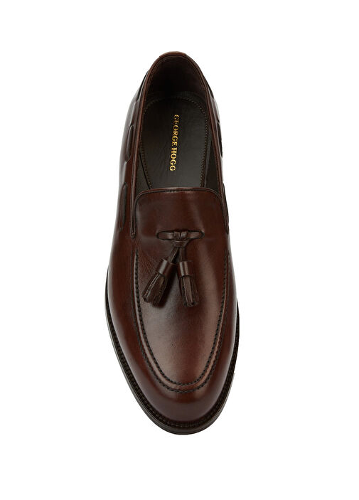 Kahverengi Erkek Deri Loafer - Görsel 12