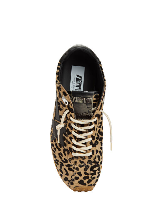 Marathon Siyah Erkek Deri Sneaker - Görsel 5