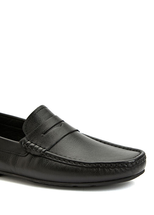Siyah Erkek Deri Loafer - Görsel 7