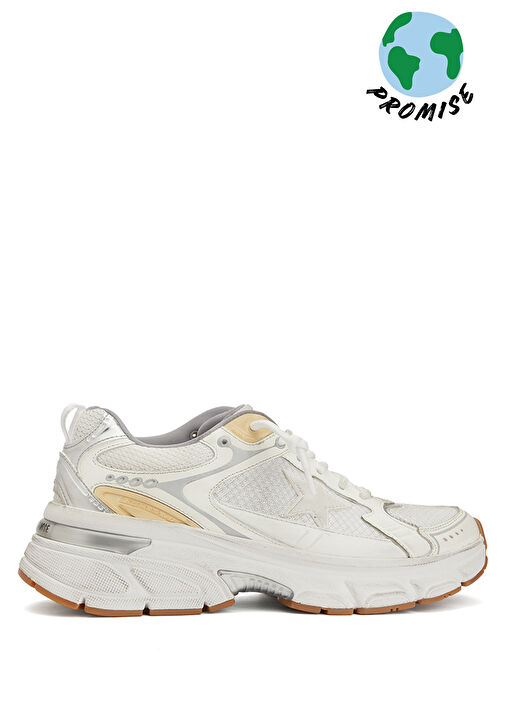 Lightstar Beyaz Gold Kadın Sneaker - Görsel 2