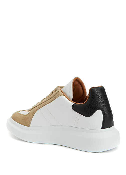Colorblocked Erkek Deri Sneaker - Görsel 4