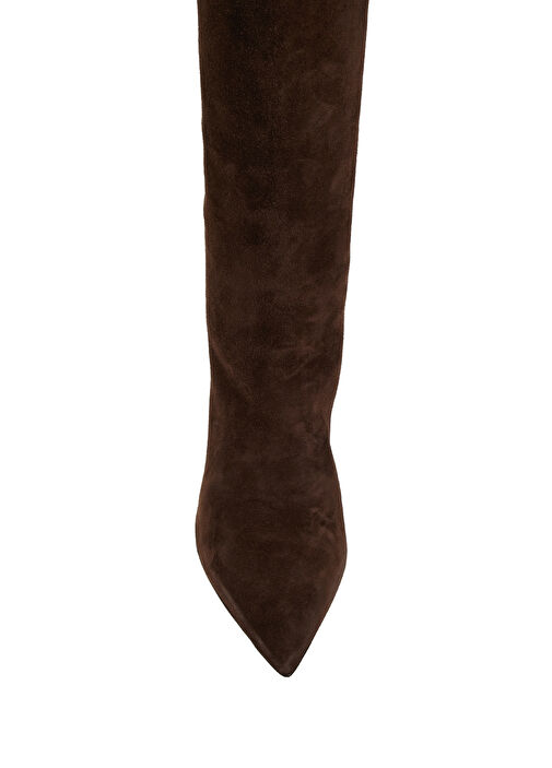 Kahverengi Kadın Süet Çizme - Görsel 5