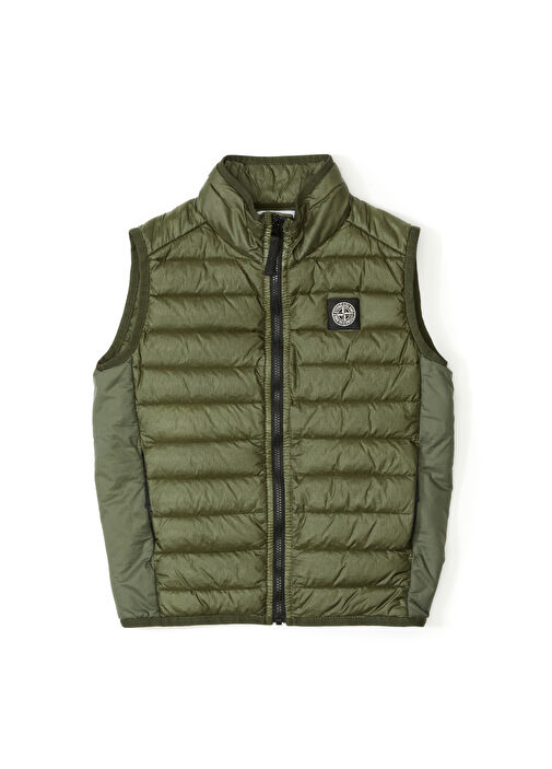 Khaki Stone Island Gilet Junior Stone Island Boys' Puff Vest With