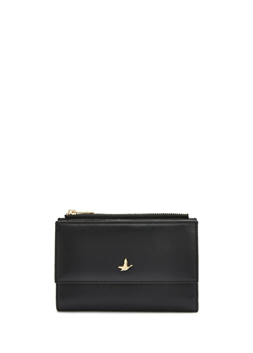 Siyah Kadın Deri Cüzdan