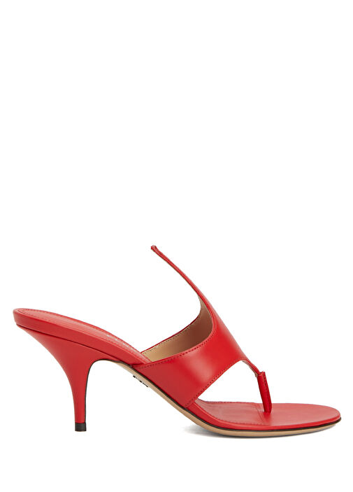 Ferragamo Kırmızı Ferragamo Deri Kadın Terlik