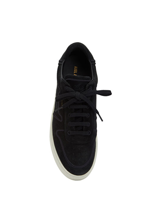 Siyah Beyaz Erkek Süet Sneaker - Görsel 5