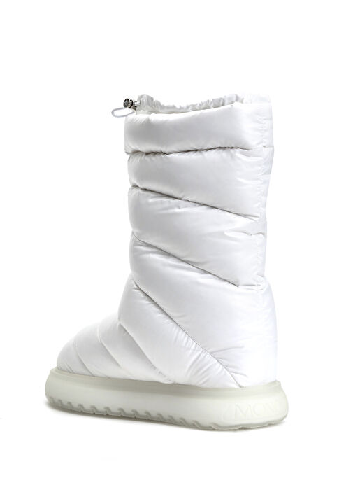 Beyaz Logolu Kadın Puff Kar Botu - Görsel 4