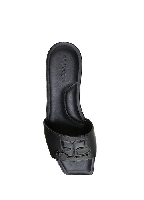 Siyah Kadın Deri Terlik - Görsel 5