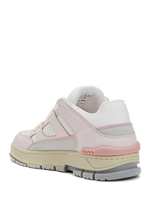 Alan Lo Pembe Beyaz Kadın Deri Sneaker - Görsel 4