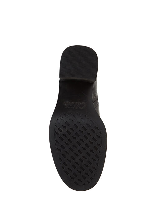 Siyah Topuklu Deri Bot - Görsel 6