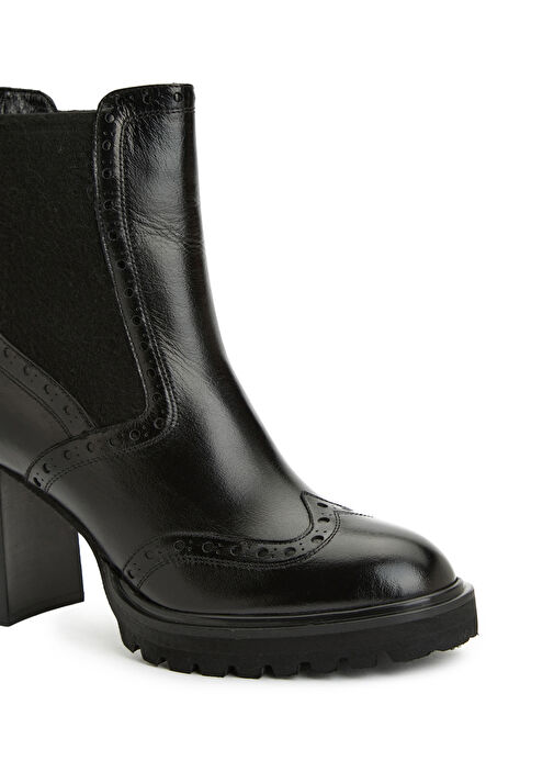 Siyah Kadın Deri Bot - Görsel 7