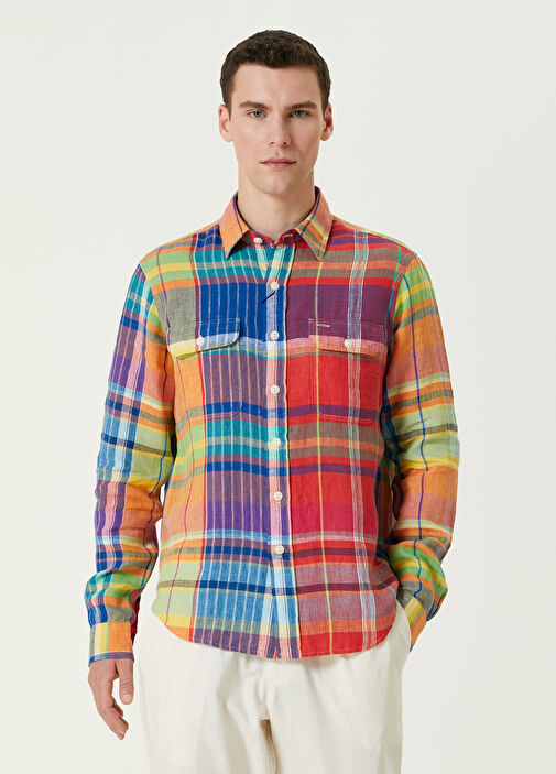 Polo Ralph Lauren Multi Colored Plaid Patterned Shirt