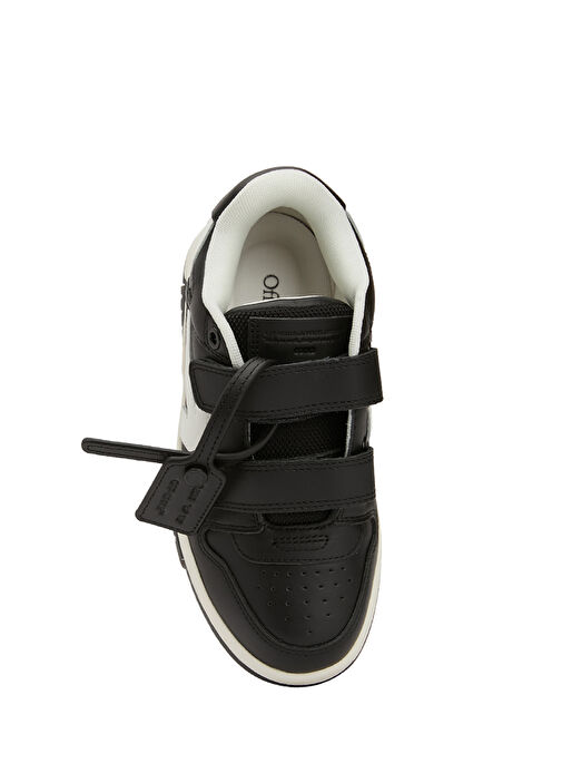 Siyah Beyaz Erkek Çocuk Deri Sneaker - Görsel 5