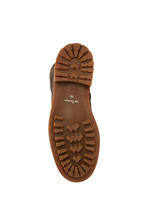 Koyu Kahverengi Kadın Süet Bot - Görsel 6