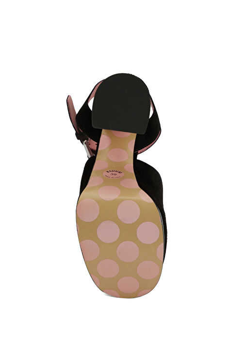 Siyah Kadın Deri Sandalet - Görsel 6