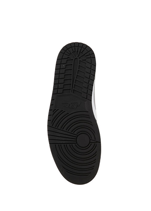 Air Jordan 1 Low Siyah Beyaz Erkek Deri Sneaker - Görsel 6