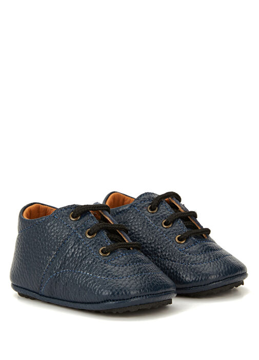 Lacivert Unisex Bebek Deri Ayakkabı - Görsel 3