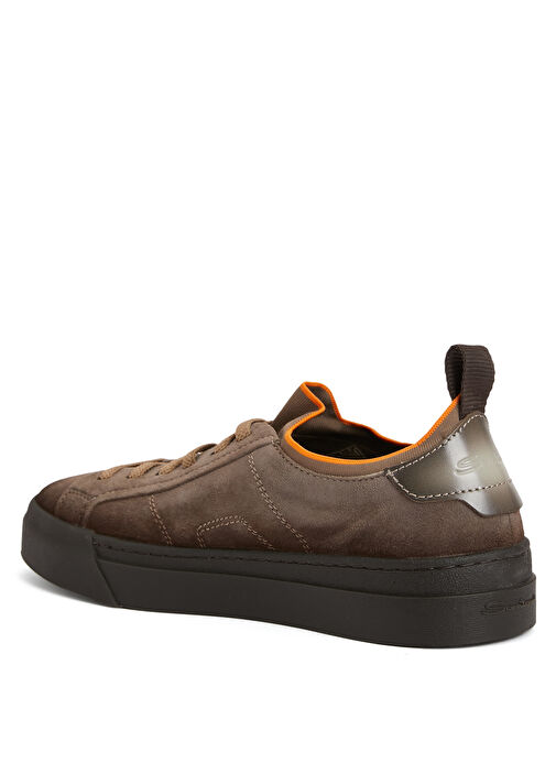 Koyu Bej Erkek Süet Sneaker - Görsel 4