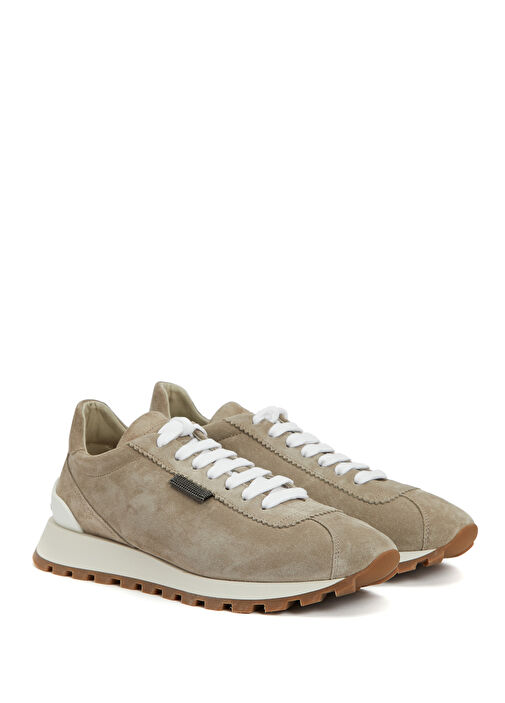 Vizon Kadın Deri Sneaker - Görsel 3