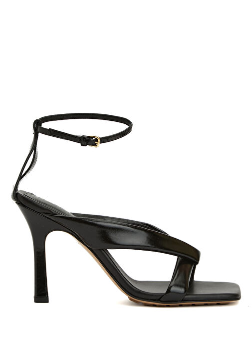 Riva Siyah Kadın Deri Sandalet - Görsel 2