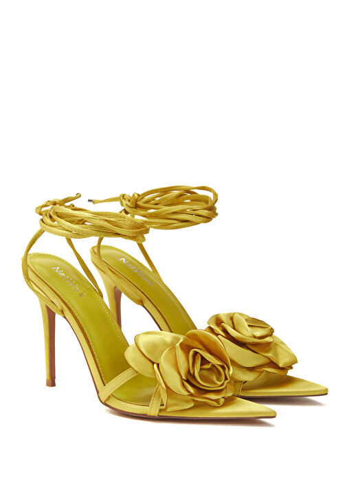 Network Network Sarı Kadın Saten Sandalet Beymen'de! Sarı - 4. görsel