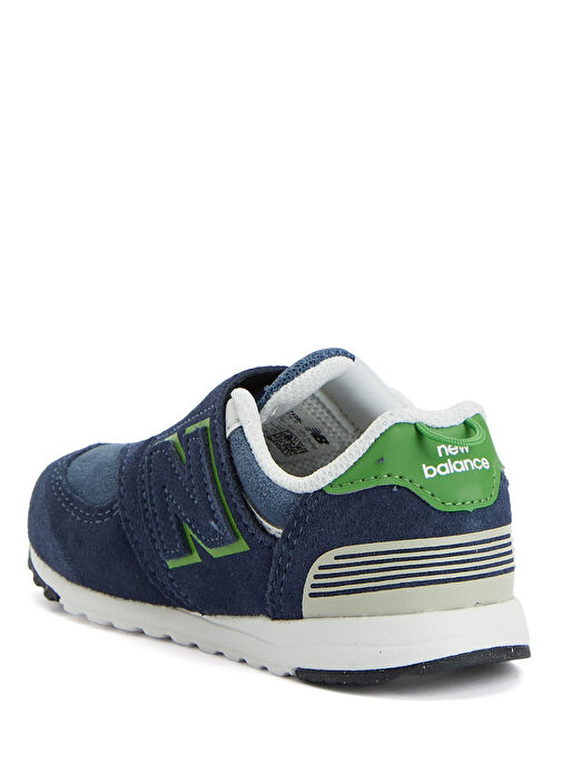 574 Lacivert Çocuk Deri Sneaker - Görsel 4