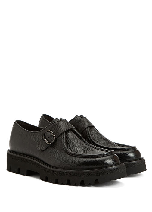 Siyah Erkek Deri Ayakkabı - Görsel 3