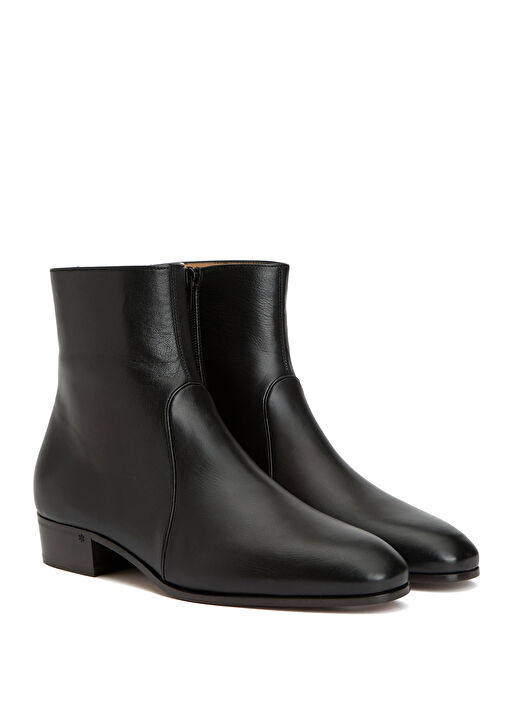 Siyah Erkek Deri Bot - Görsel 3