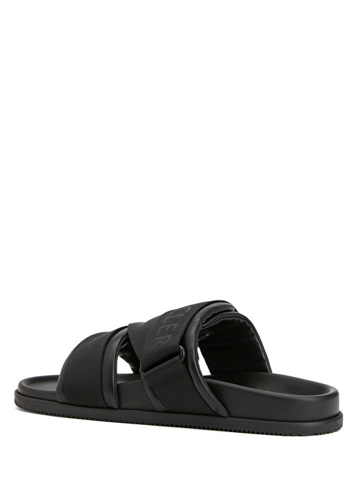 Mon Summer Siyah Erkek Deri Sandalet - Görsel 4