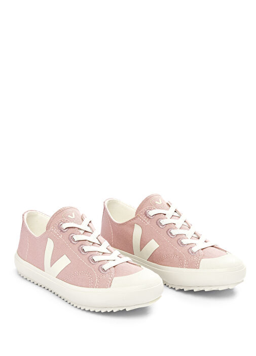 Pembe Logolu Unisex Çocuk Organik Pamuk Sneaker - Görsel 3