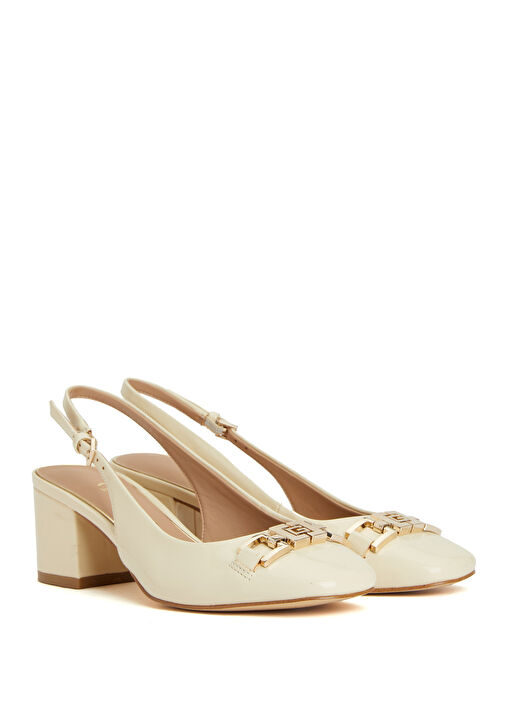 Calide Krem Topuklu Ayakkabı - Görsel 3