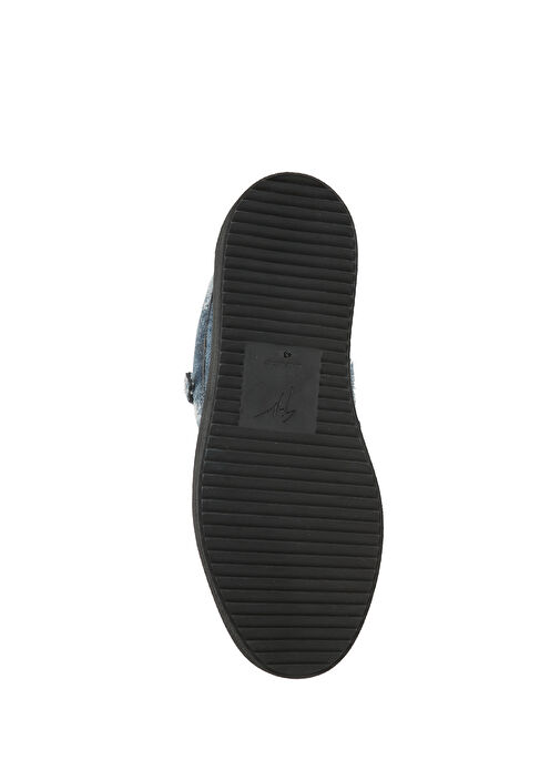 Frankie Mavi Erkek Denim Sneaker - Görsel 6