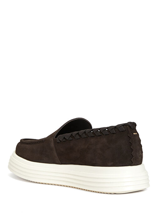 Paul Kahverengi Örgü Detaylı Erkek Süet Espadril - Görsel 4