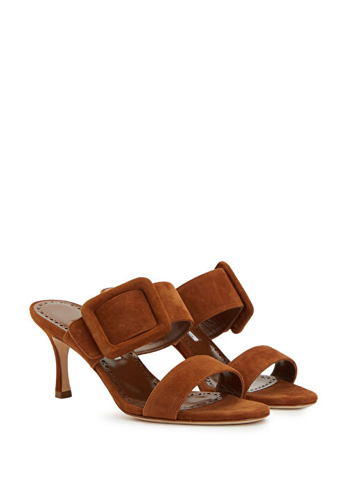 Manolo Blahnik Topuklu Terlik - Görsel 3