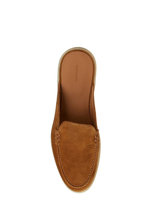 Sophie Açık Kahverengi Kadın Süet Terlik - Görsel 5