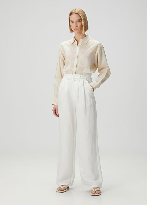 Anine Bing - Braxton Beige Patterned Shirt