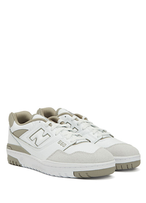 550 Beyaz Erkek Deri Sneaker - Görsel 3