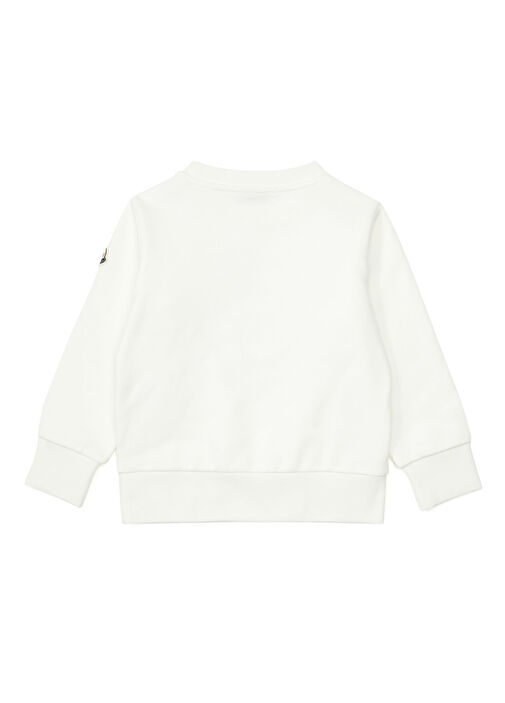 Moncler - Kırık Beyaz Erkek Çocuk Sweatshirt - Kırık Beyaz